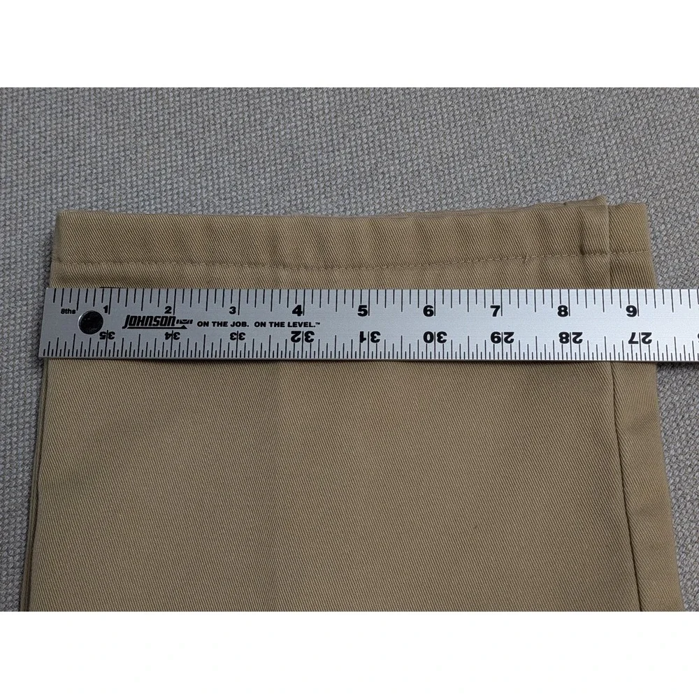 Vintage Made in USA L.L.Bean Pants Men's Khaki 36x29 Heavy Warm Fleece Lined